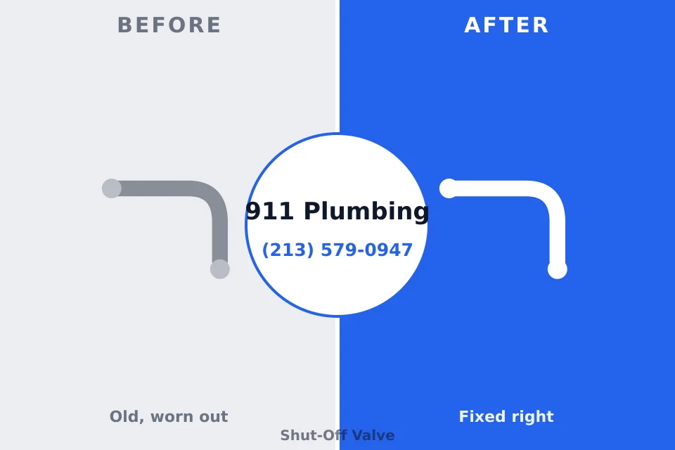 Before and after: plumbing repair Gamewell, NC